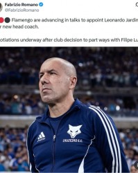 罗马诺：费利佩离任后，弗拉门戈接近聘任雅尔丁作为球队新帅